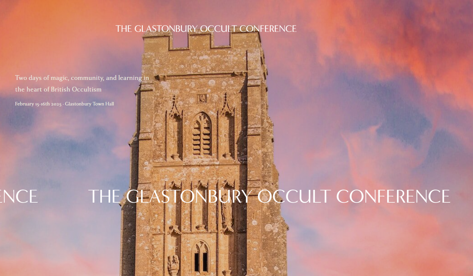 Event: The Glastonbury Occult Conference